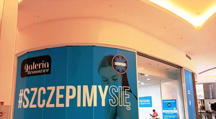 Pierwszy w Małopolsce punkt szczepień przeciw COVID-19 w centrum handlowym Galeria Bronowice