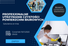 Profesjonalne utrzymanie czystości powierzchni biurowych-szkolenie online 16.11.2023 r. utrzymanie czystości powierzchni biurowych