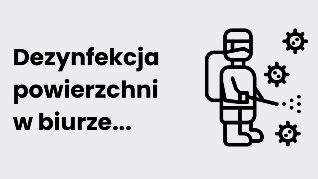 dezynfekcja powierzchni w biurze