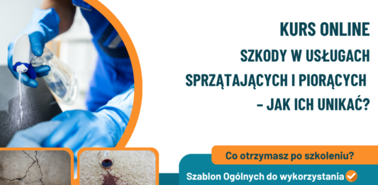 usługach sprzątających i piorących