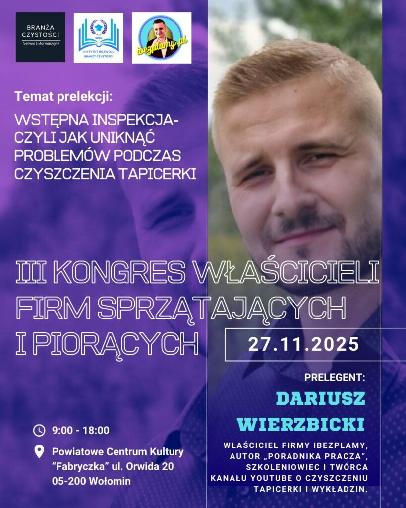 w branży sprzątania i prania