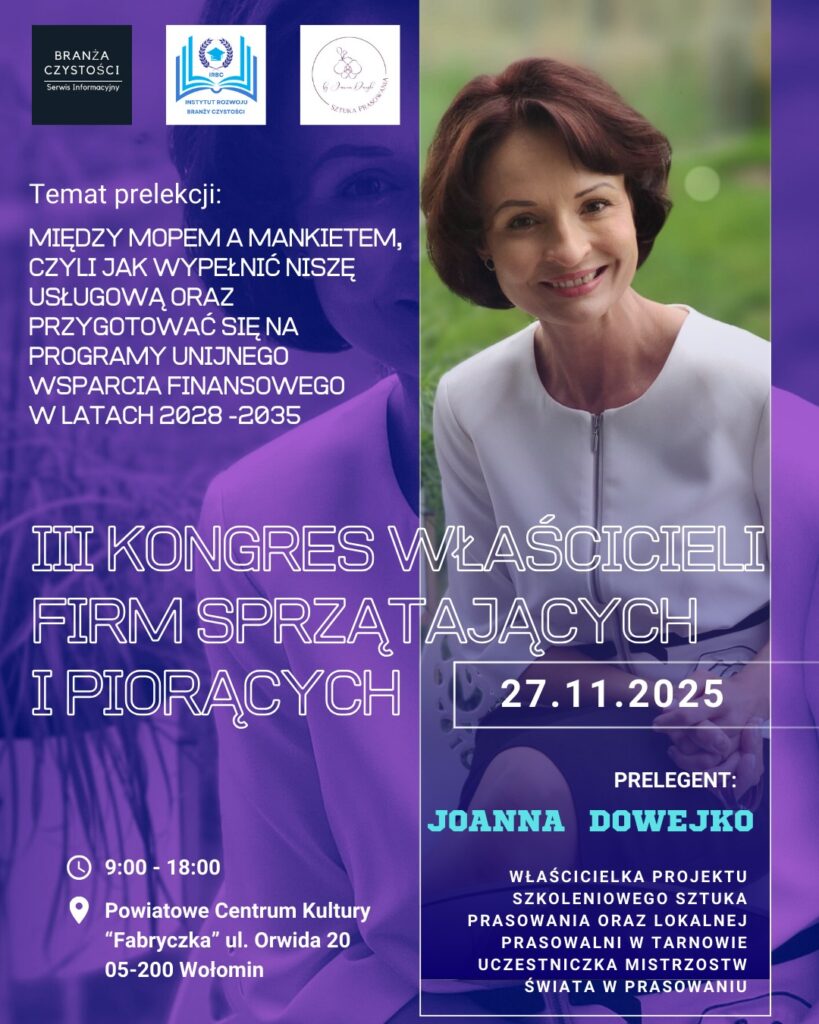 w branży sprzątania i prania
