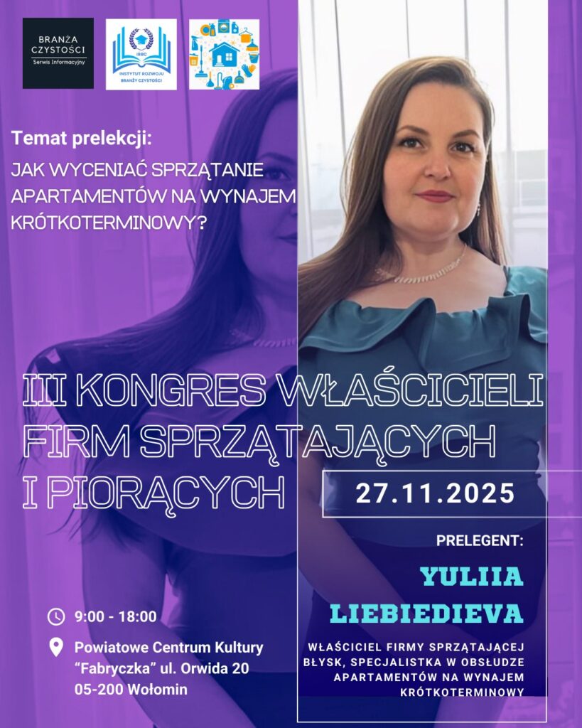 w branży sprzątania i prania