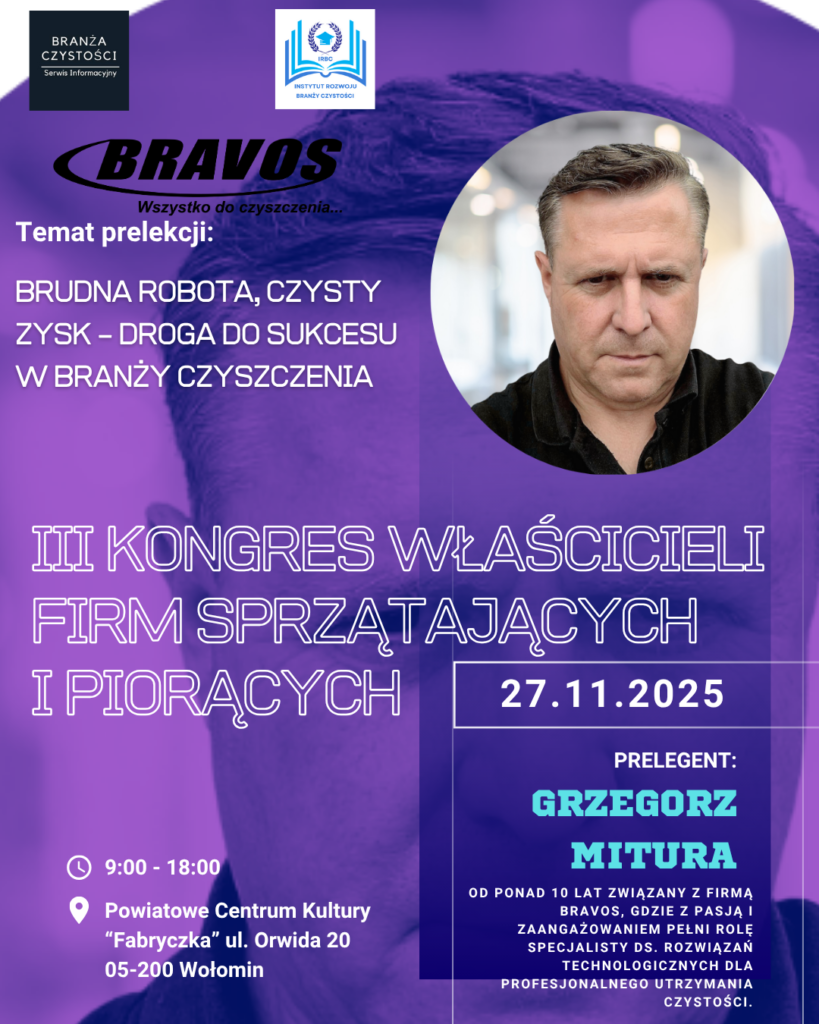 w branży sprzątania i prania