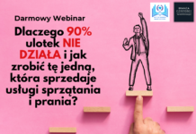 Darmowy Webinar: Dlaczego 90% ulotek NIE DZIAŁA i jak zrobić tę jedną, która sprzedaje usługi sprzątania i prania Darmowy Webinar