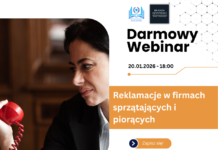 Darmowy Webinar – Reklamacje w firmach sprzątających i piorących
