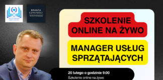 Szkolenie online na żywo: Manager Usług Sprzątających -20.02.2026 Manager