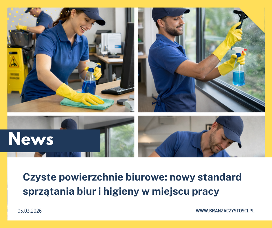 Czyste powierzchnie biurowe: nowy standard sprzątania biur i higieny w miejscu pracy