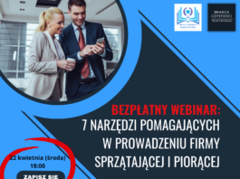 7 narzędzi pomagających w prowadzeniu firmy sprzątającej i piorącej – darmowy webinar 7 narzędzi pomagających w prowadzeniu firmy sprzątającej i piorącej
