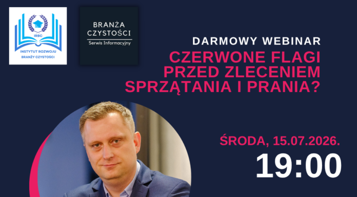 Darmowy webinar: Czerwone flagi przed zleceniem sprzątania i prania? firma sprzątająca i piorąca w polsce