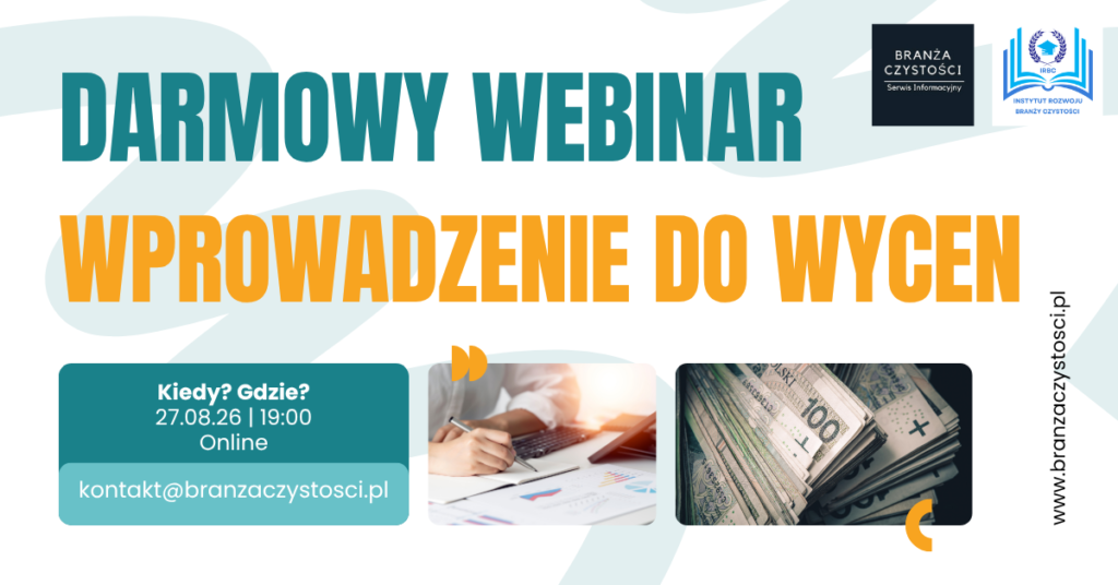 wprowadzenie do wycen sprzątania