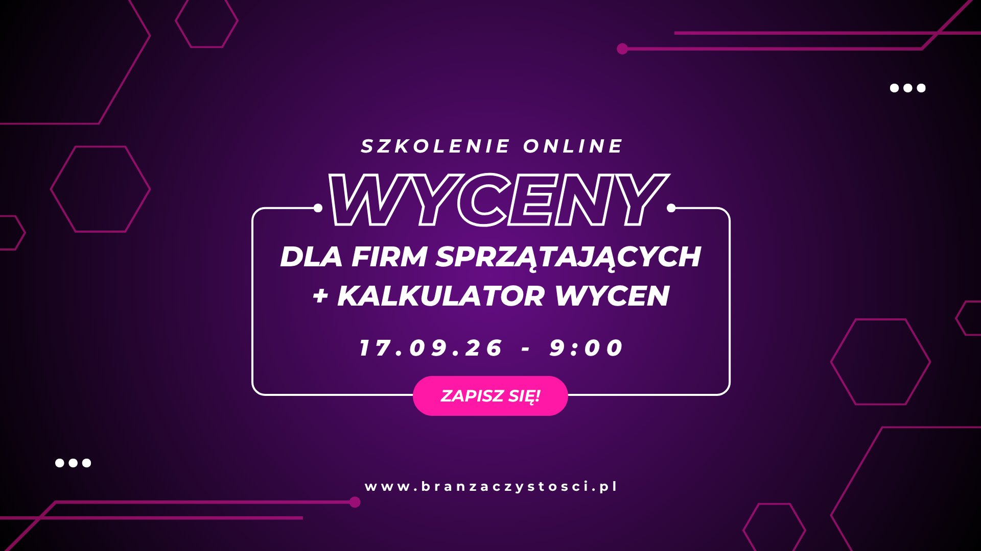 Szkolenie z wycen dla firm sprzątających — z kalkulatorem w pakiecie