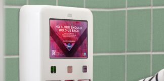 Dozownik na produkty menstruacyjne Tork dozownik na produkty menstruacyjne