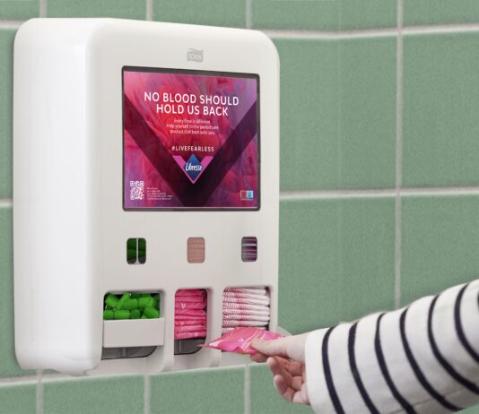 Dozownik na produkty menstruacyjne Tork dozownik na produkty menstruacyjne
