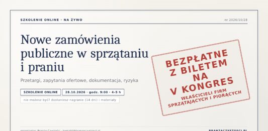 Nowe zamówienia publiczne w sprzątaniu i praniu – szkolenie online nowe zamówienia publiczne w sprzątaniu
