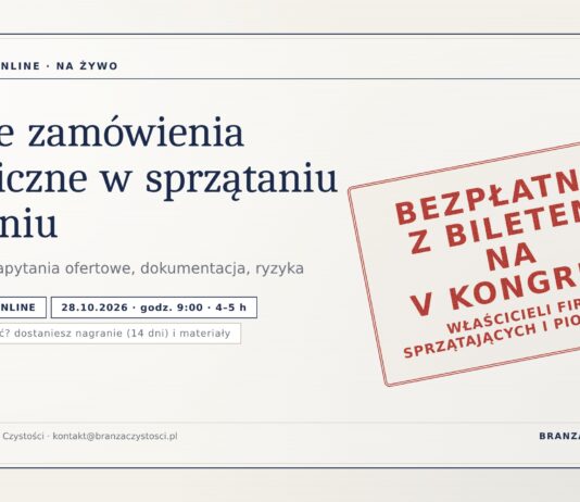 Nowe zamówienia publiczne w sprzątaniu i praniu – szkolenie online nowe zamówienia publiczne w sprzątaniu