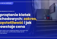 Sprzątanie klatek schodowych: zakres dla wspólnoty, częstotliwość i jak powstaje cena Sprzątanie klatek schodowych – zakres dla wspólnoty, częstotliwość i jak powstaje cena