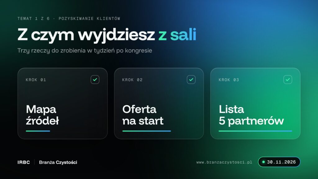pozyskiwanie klientów w firmie sprzątającej